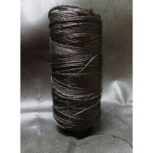 Kreinik Metallic Thread for Stitching Black #005C - #12 Tapestry Braid 480M